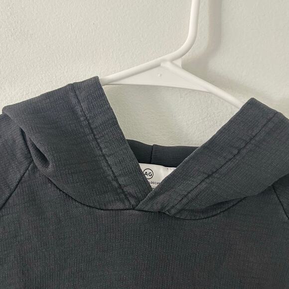 AG Adriano Goldschmied Men's Hooded Faded Black Sweatshirt M Medium NWOT - Picture 2 of 7